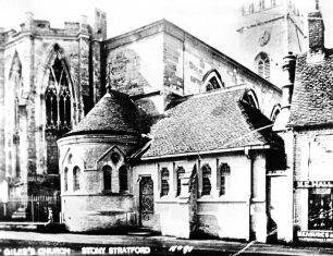 St. Giles Church, view from High Street, Stony Stratford pre 1928