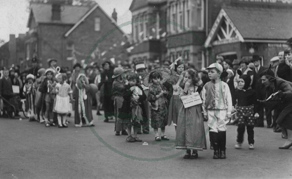 Fancy dress parade for George VI Coronation, Fenny Stratford 1937