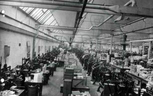 Shop floor, McCorquodales printing works, Wolverton 1913