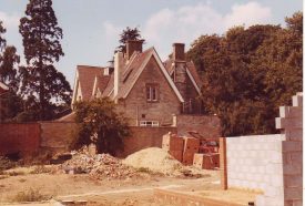 New houses being built in the Vicarage garden 1984