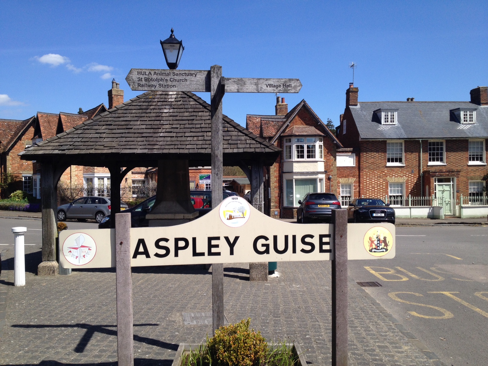 The center of The Square, Aspley Guise
