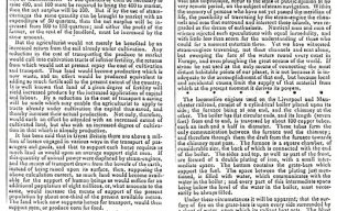 Northampton Mercury - Extracts from 'Inland Transport' from the Edinburgh Review  on rail roads and steam carriages (1832).