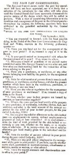 Northampton Mercury - Article regarding the appointment of Poor law commissioners (1834).