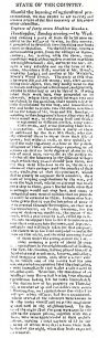 Northampton Mercury - Article about the Captain Swing Movement and the destruction of machinery (1830).