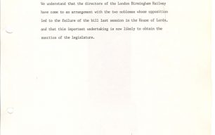 The Times - Two Noblmen Oppose the London Birmingham Railway (1832).