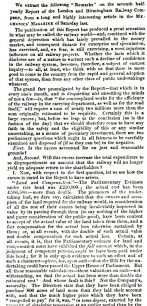 Birmingham Herald -  Report on half-yearly report of the London & Birmingham Railway Company (1837).