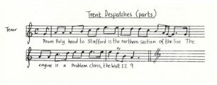 All Change 'The Trent Despatches' music and lyrics (Act 2 - Sc.7).