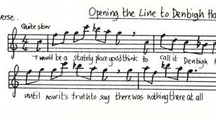 All Change 'Opening the Line to Denbigh Hall' music and lyrics (Act 1 - Sc.7).
