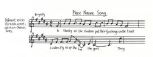 All Change 'Place Name Song' music and lyrics (Act 1- Sc.9).