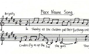 All Change 'Place Name Song' music and lyrics (Act 1- Sc.9).