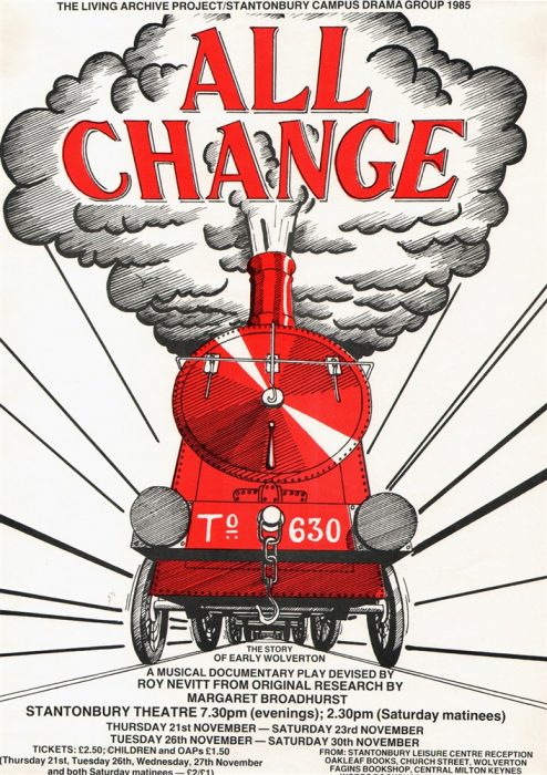 'All Change' poster (1985).