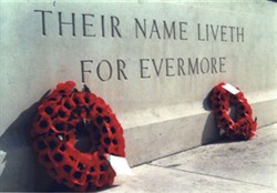 Colour photograph of a memorial
