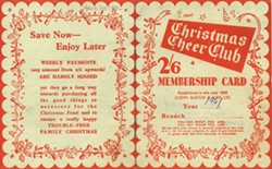 Christmas Cheer Club Membership Card