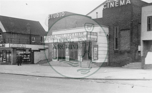 The Studio Cinema, Bletchley 1972. Illustrative photograph supplied by kind permission of BCHI (Accession Ref: BLE/P/1674).