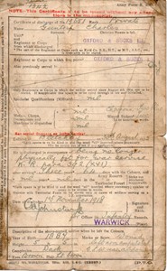 Discharge Certificate