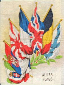 Postcard of Allies Flags