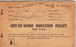 Out-of-work Donation policy