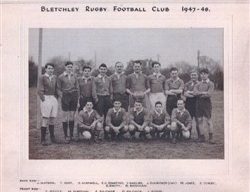 Bletchley RFC team photograph 1947-48 season.