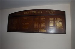 Bletchley RUFC Honours Board