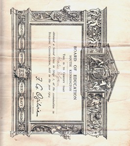 Certificate Awarded to Charles Green for Building Construction