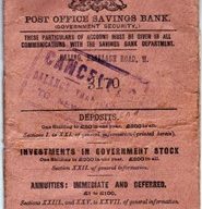 Post Office Savings Bank Book for C E Green