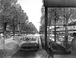 Image 7. A 'planted boulevard' (The Plan for Milton Keynes, March 1970)