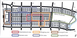 Image 27. Land use zones in Central Milton Keynes
