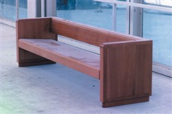 Image 125. The original wooden bench seat.