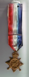 World War One 1914-15 Star medal.