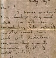 Letter from Lewis Lloyd to his aunt.