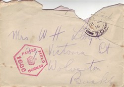 Envelope addressed to Mrs W.H. Lloyd.