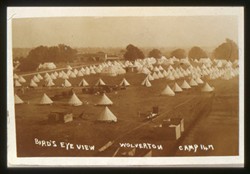 Slide of an aerial view of Wolverton Camp.