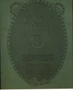 Slide of the cover from McCorquodales Roll of Honour.