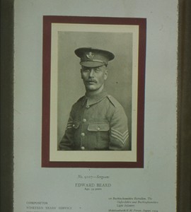 Slide of Sergeant Edward Beard.