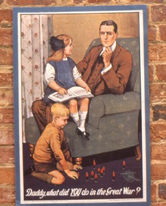 Slide of an Army recruiting poster.