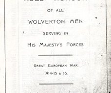 Roll of Honour for Wolverton Men