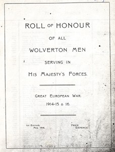 Roll of Honour for Wolverton Men