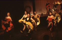Slide of can-can dancers