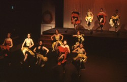 Slide of female dancers.