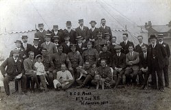 Photograph showing members of the NCO Mess