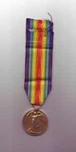World War One Victory medal awarded to 4th Class Artificer Harold Godwin.