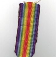 World War One Victory medal ribbon awarded to 4th Class Artificer Harold Godwin.
