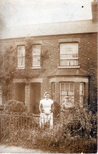 Photographic postcard of Mrs Mumford's and Annie