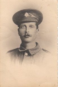 Photographic postcard of a soldier