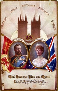 Photographic postcard "God Save Our King and Queen"