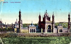 Photographic postcard "Lurhs Cemetery MALTA"