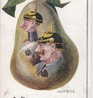 Illustrated postcard "A D_ Rotten Pear!"