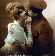 Photographic Postcard "THE KISS"