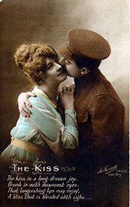 Photographic Postcard "THE KISS"