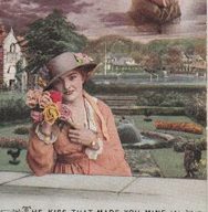 Illustrated postcard "THE KISS THAT MADE YOU MINE (1)"